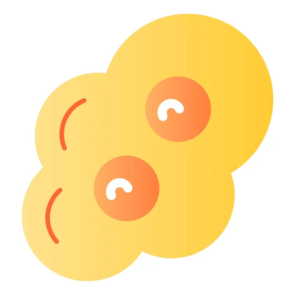 Jajecznica płaska ikona. Kolorowe ikony Omeleta w modnym płaskim stylu. Smażone jaja gradientowy styl projektowania, przeznaczony do sieci i aplikacji. Eps 10. — Wektor stockowy