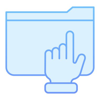 Dizin düz simgesini kullan. Moda düz tarzda kol mavisi simgelere sahip dizin. Bilgisayar dizini gradyan tasarımı, web ve uygulama için tasarlandı. Eps 10.