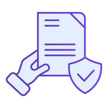 Belge düz simgede doğrulandı. Modaya uygun mavi simgeler işaretlendi. Ağ ve uygulama için tasarlanmış kene gradyan stil tasarımı ile biçimlendir. Eps 10.