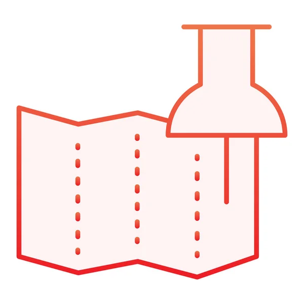 Ícone plano do pino do GPS. Mapa ponteiro ícones vermelhos em estilo moderno plana. Mapear e empurrar design estilo gradiente pino, projetado para web e app. Eps 10 . — Vetor de Stock