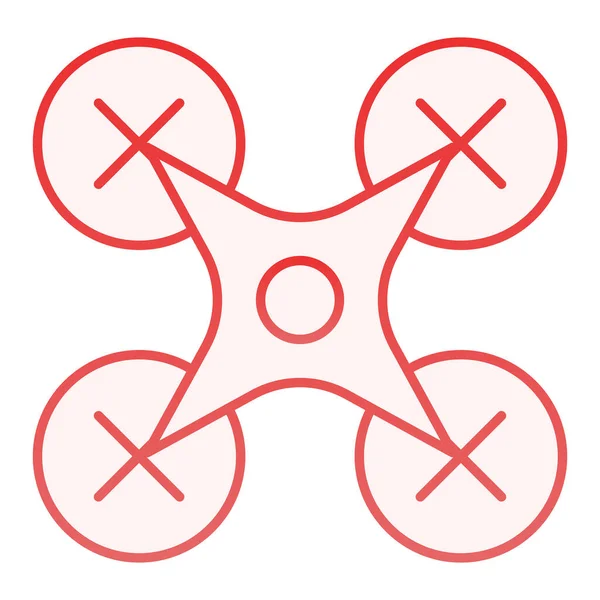 Icono plano de dron. Aviones iconos rojos en estilo plano de moda. Diseño de estilo de gradiente de helicóptero, diseñado para web y aplicación. Eps 10 . — Archivo Imágenes Vectoriales