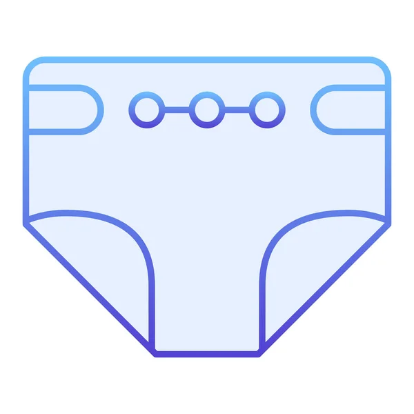 Icono plano de pañales. Pañal iconos azules en estilo plano de moda. Diseño de estilo gradiente de pañal desechable, diseñado para web y aplicación. Eps 10 . — Archivo Imágenes Vectoriales