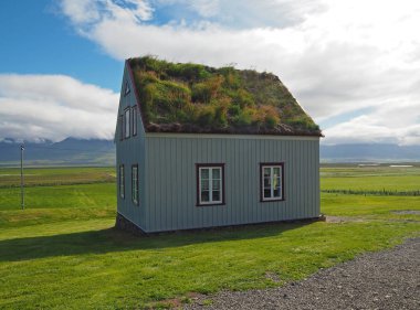 Glaumber - açık hava halk Müzesi - tradicional İzlanda ev wi