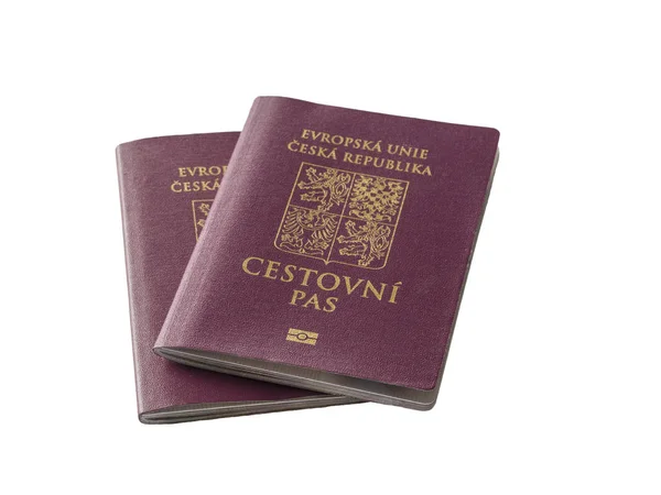 Avrupa tatil iki AB pasaportu çek üzerinde izole Cumhuriyeti seyahat