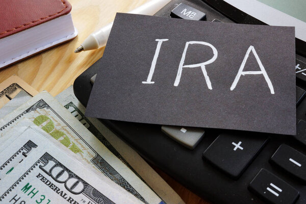 Text sign showing hand written words ira