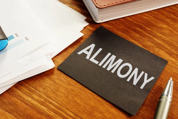 Business photo shows the printed text alimony — Stock Photo, Image