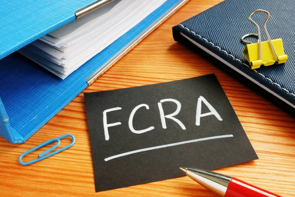 텍스트를 처음의 Fcra — 스톡 사진