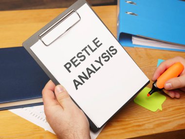 El yazısı sözcükleri gösteren metin işareti PESTLE Analizi
