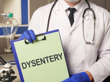 Metin işareti elle yazılmış kelimeleri gösterir Dizanteri