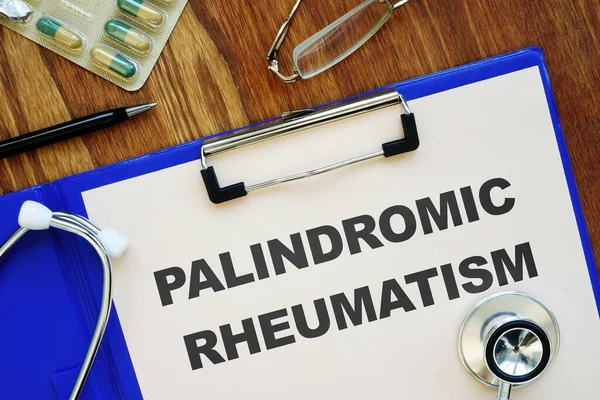 Foto Conceptual Mostrando Texto Impreso Reumatismo Palindrómico — Foto de Stock