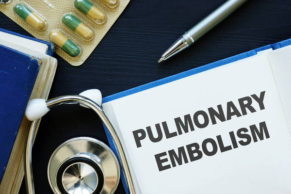 Conceptual hand written text showing Pulmonary embolism