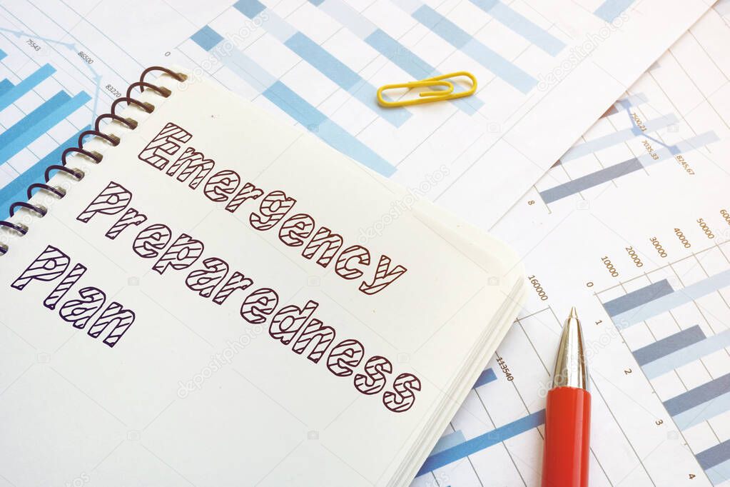 Emergency preparedness plan is shown on the business photo
