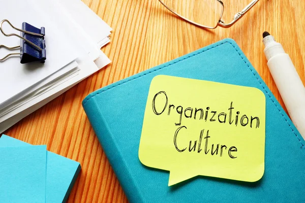 Kultura Organizacji Jest Pokazana Konceptualnym Zdjęciu Biznesowym — Zdjęcie stockowe