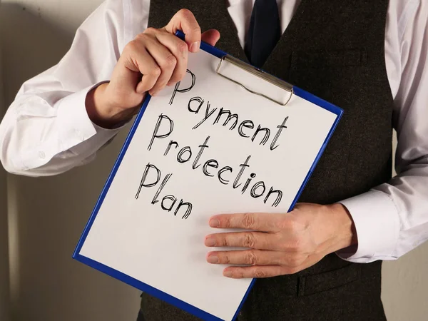 Payment Protection Plan is shown on the conceptual business photo