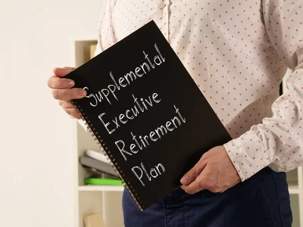 Συμπληρωματικό Εκτελεστικό Σχέδιο Συνταξιοδότησης Serp Φαίνεται Στην Εννοιολογική Φωτογραφία Των — Φωτογραφία Αρχείου