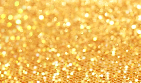 Bokeh. Christmas gold blinking background — Stock Photo, Image