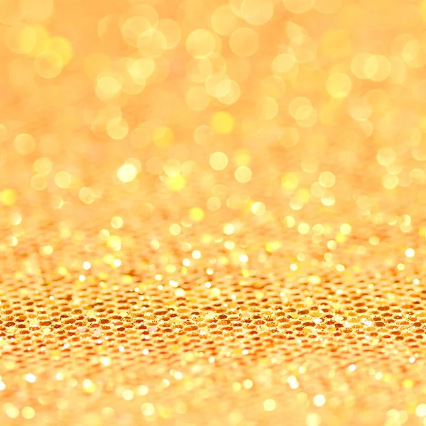 Bokeh. Natale oro lampeggiante sfondo — Foto Stock