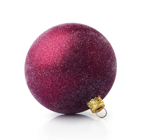Purple Christmas ball — Stock Photo, Image