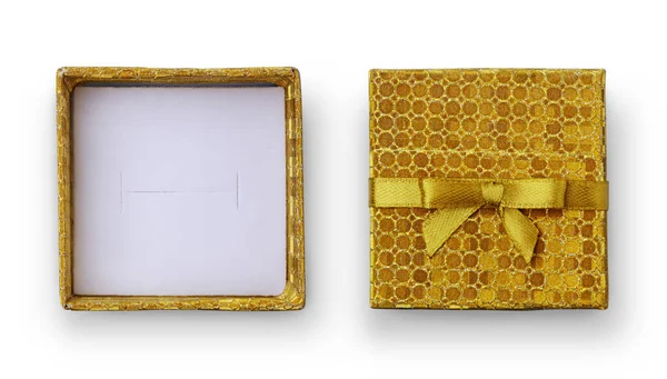 황금 선물 상자 — 스톡 사진