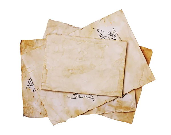 Staré dopisy a prázdné listy — Stock fotografie