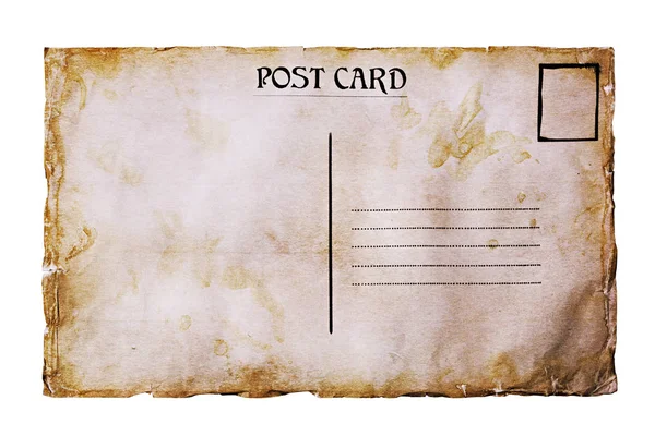 古いグランジ郵便カード — ストック写真