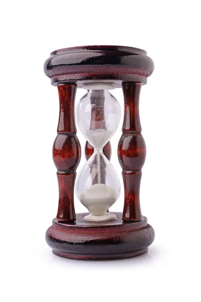 Vintage wooden hourglass — Stock Photo, Image