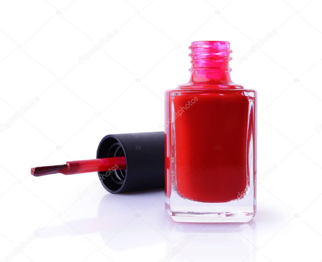 Red nail polish 