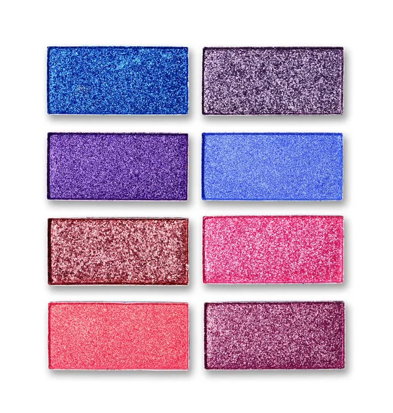 stock image Make-up colorful shiny eyeshadow palettes