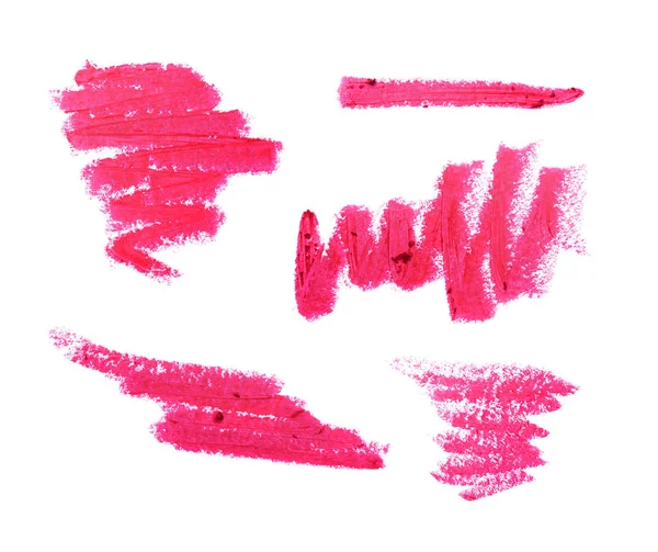 Collectie roze lippenstift lijnen — Stockfoto