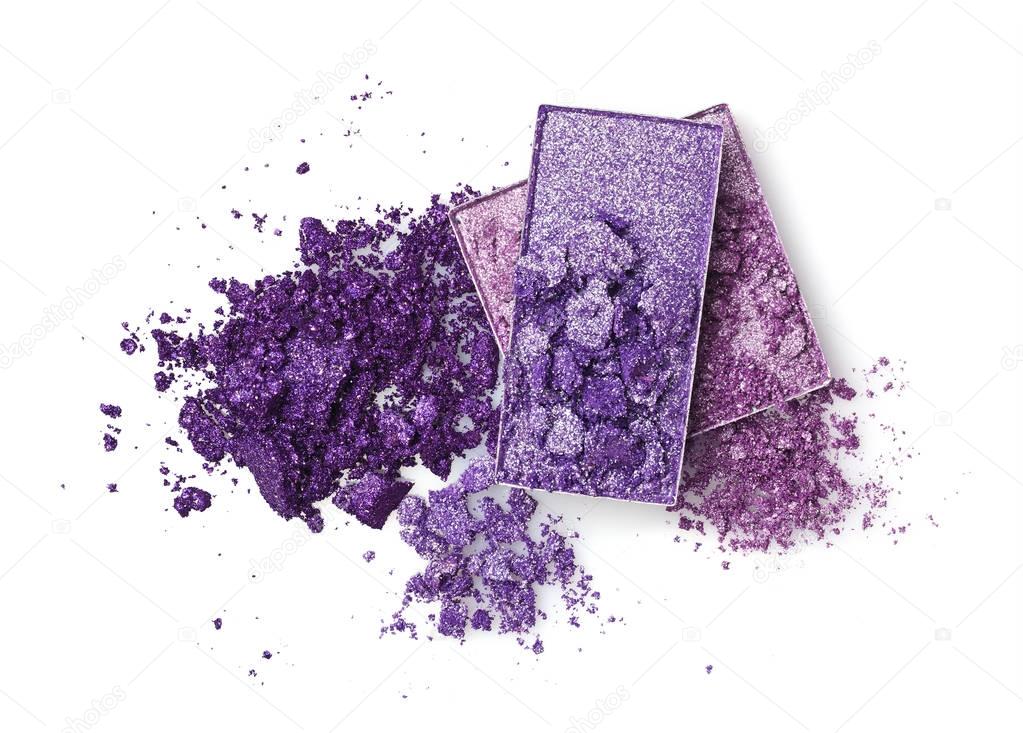 Purple crushed eye shadow 