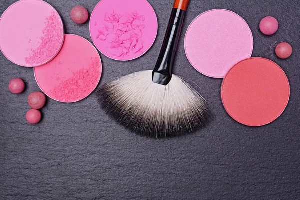Brush for make up and blush and eye shadow — Stock Photo, Image