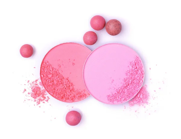 Blush balls and powder — Stock Photo, Image