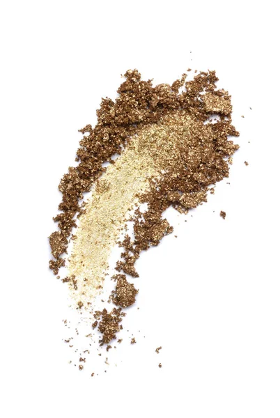 Smear of crushed gold eyeshadow — Stock Photo, Image
