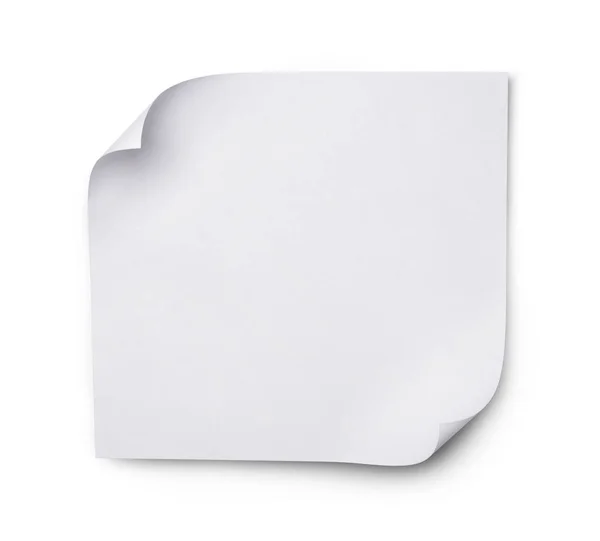 Folha branca em branco — Fotografia de Stock