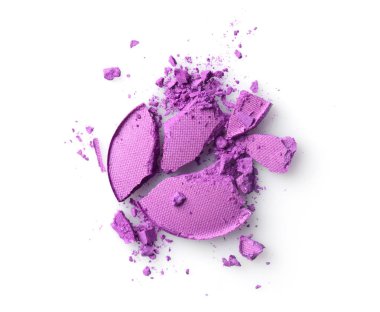 Yuvarlak mor kaza göz farı makyaj kozmetik ürünü örnek olarak