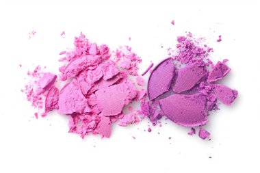 İçin yuvarlak mor kaza göz farı makyaj kozmetik ürünü örnek