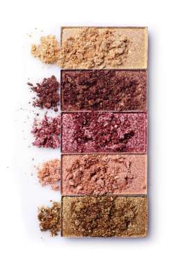 Renkli kaza göz farı makyaj kozmetik ürünü örnek olarak