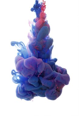 Boya sıçrama soyut nesne. Renk bulut mürekkep su