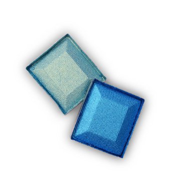 İçin mavi parlak göz farı makyaj kozmetik ürünü örnek