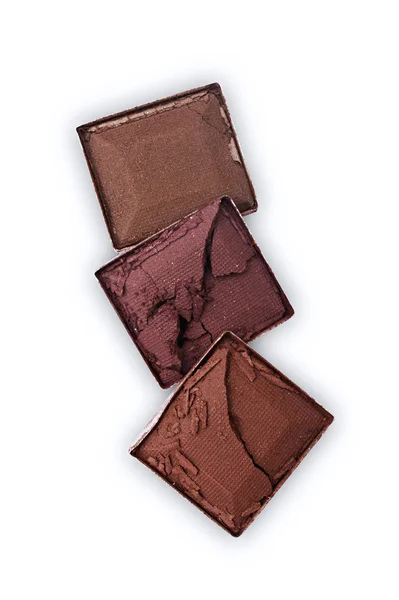 Brauner Crash-Lidschatten für Make-up als Beispiel für Kosmetikprodukt — Stockfoto