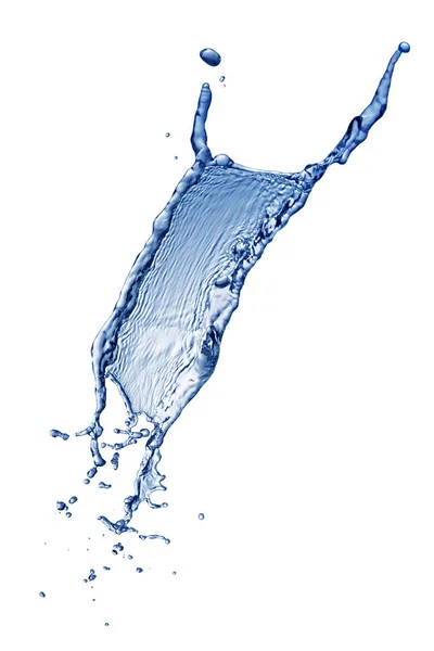 Absztrakt forma, kék víz csobbanás — Stock Fotó