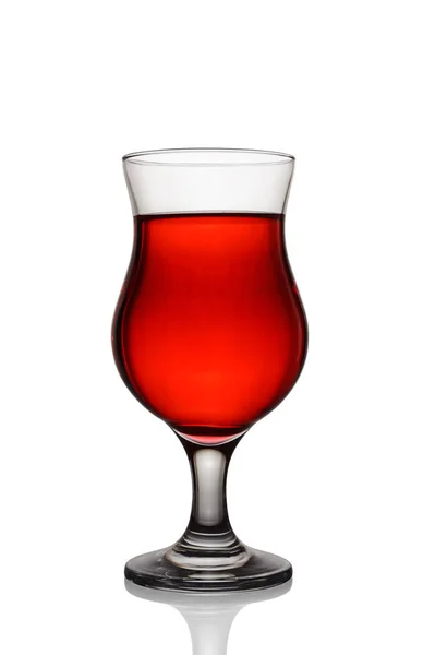 Copo de bebida alcoólica vermelha — Fotografia de Stock