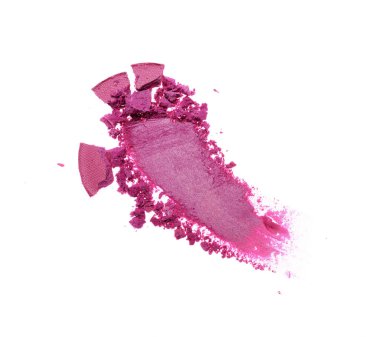Smear of crushed pink eyeshadow as sample of cosmetic product clipart