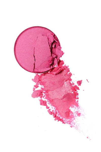 Παπανικολάου θρυμματισμένο ροζ σκιές ματιών ως δείγμα του καλλυντικού προϊόντος — Φωτογραφία Αρχείου