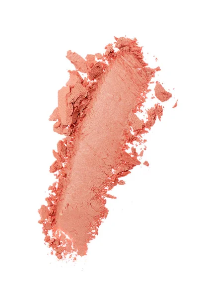 Mancha de sombra de ojos rosa triturada como muestra del producto cosmético — Foto de Stock