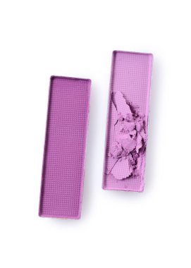 İçin mor ezilmiş göz farı makyaj kozmetik ürünü örnek