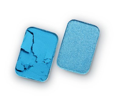 İçin mavi ezilmiş göz farı makyaj kozmetik ürünü örnek