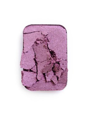 Lila ezilmiş göz farı için kozmetik ürünü örnek makyaj