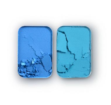 İçin mavi ezilmiş göz farı makyaj kozmetik ürünü örnek