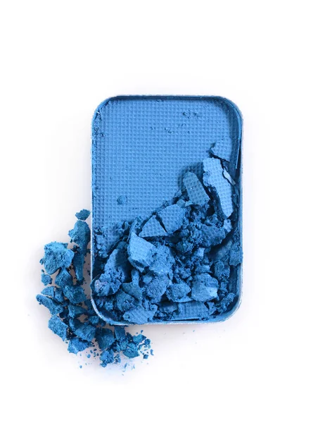 İçin mavi ezilmiş göz farı makyaj kozmetik ürünü örnek